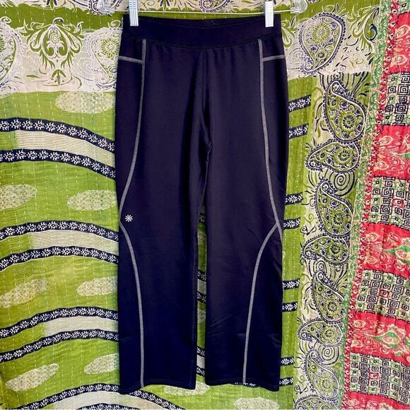 ❌LAST CHANCE Athleta Black Streamline Yoga Pants Size Extra Small Short - Picture 1 of 14